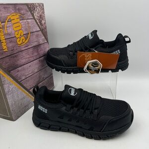 NEW HOSS Sparks SD Black Composite Toe Shoes US Men's 7.5 Wide
